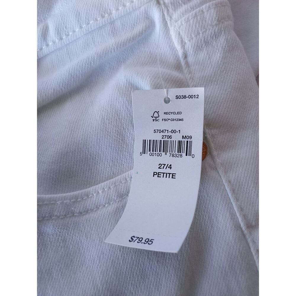 New Skinny White Mid Rise Jean GAP 27/4P NWT - Picture 6 of 7